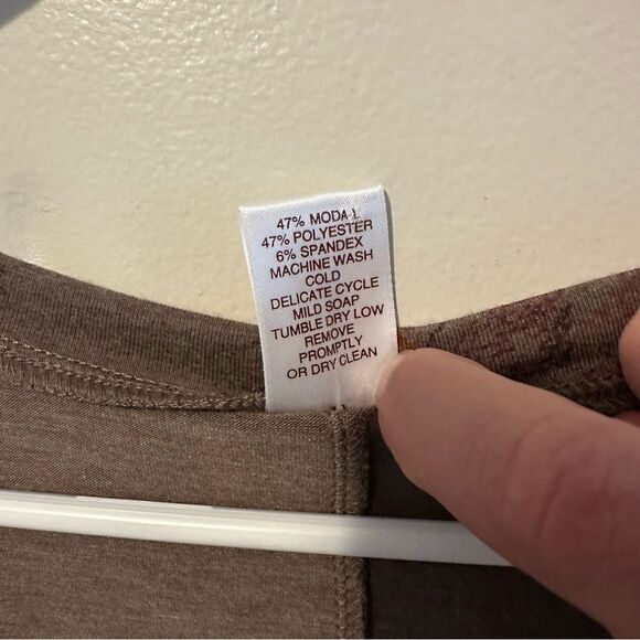 Peruvian Connection Short‎ Sleeve T-Shirt Dress Soft Modal Blend Women’s XS - Picture 5 of 10